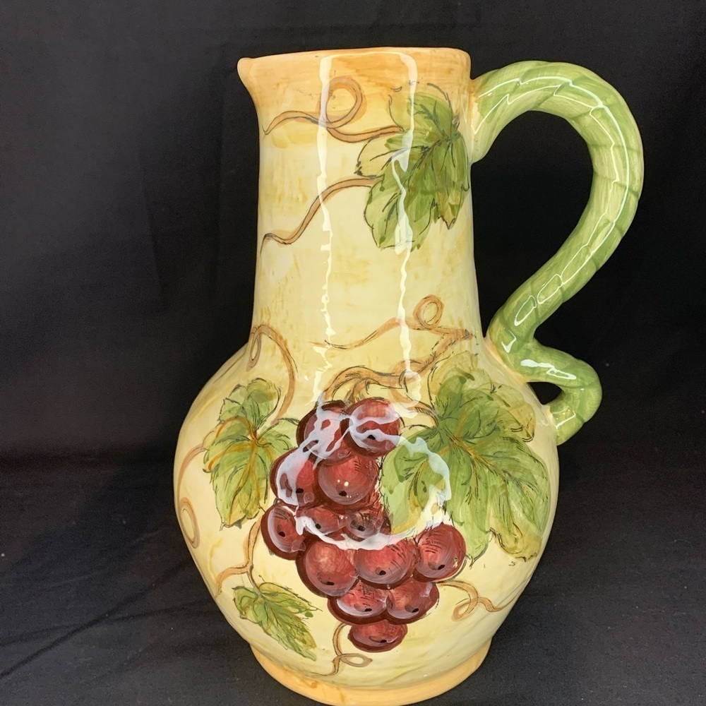 CHARDONNAY ceramic pitcher